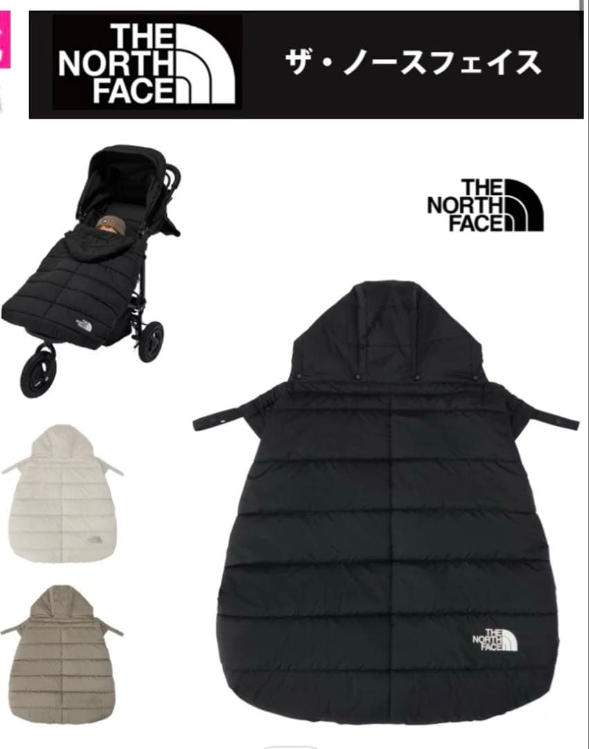 THE NORTH FACE フード付きポンチョ 黒