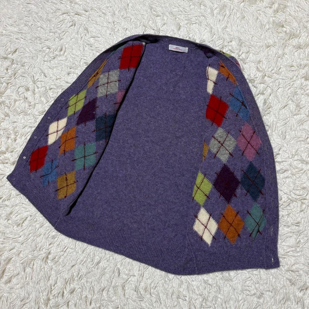 ★美品★ MENS KANEKO ISAO ニット カーディガン パープル 希少