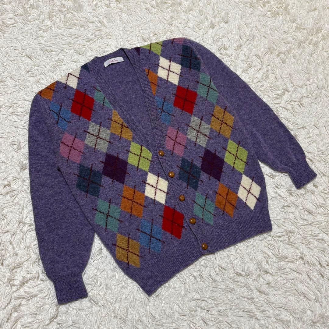 ★美品★ MENS KANEKO ISAO ニット カーディガン パープル 希少