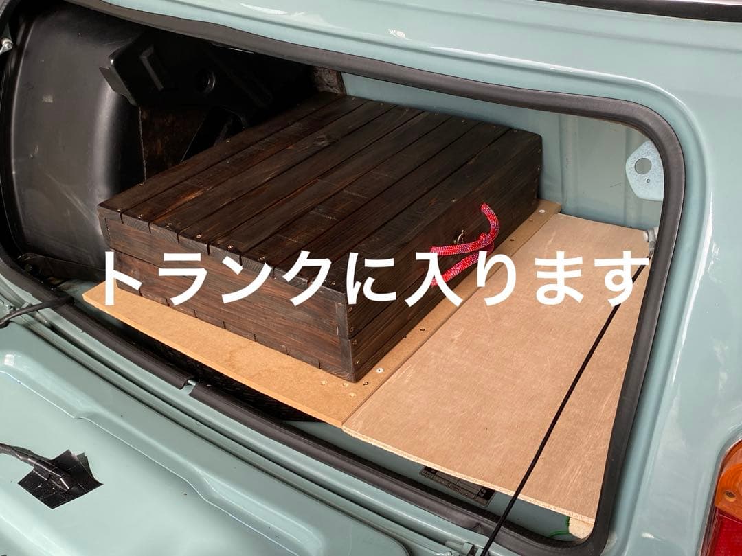 ローバーミニ　3wayトランクテーブル メープル　手提げ7択　折りたたみ