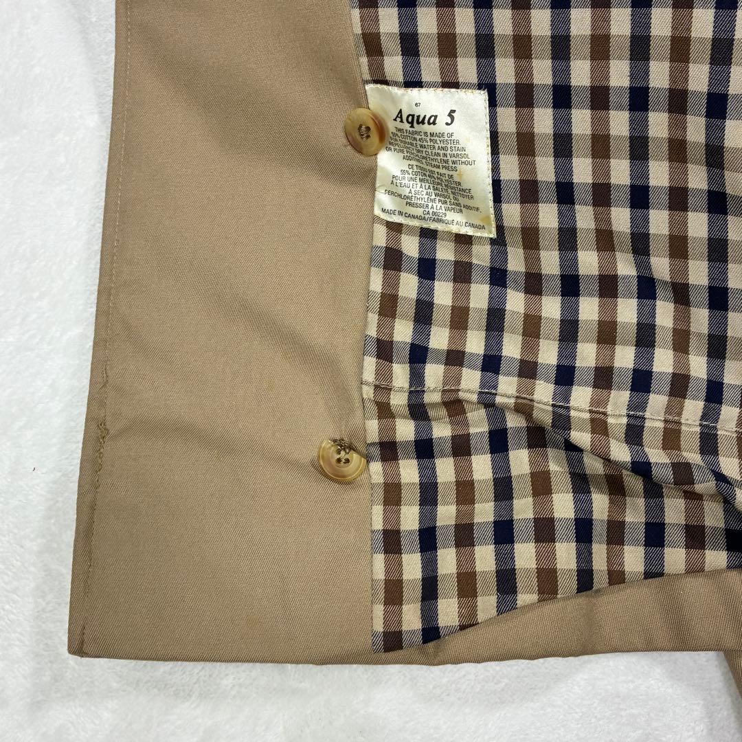 希少サイズ✨アクアスキュータム トレンチコート 2way ベージュ