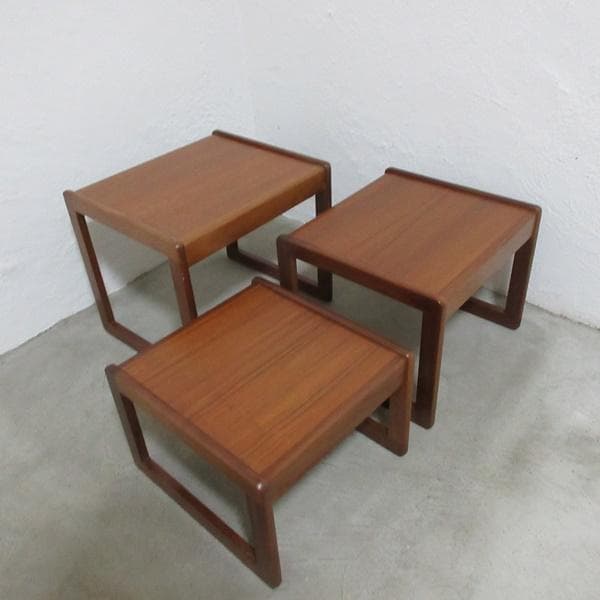 イギリス ビンテージ 家具 ネストテーブル 入れ子式 英国 6072e