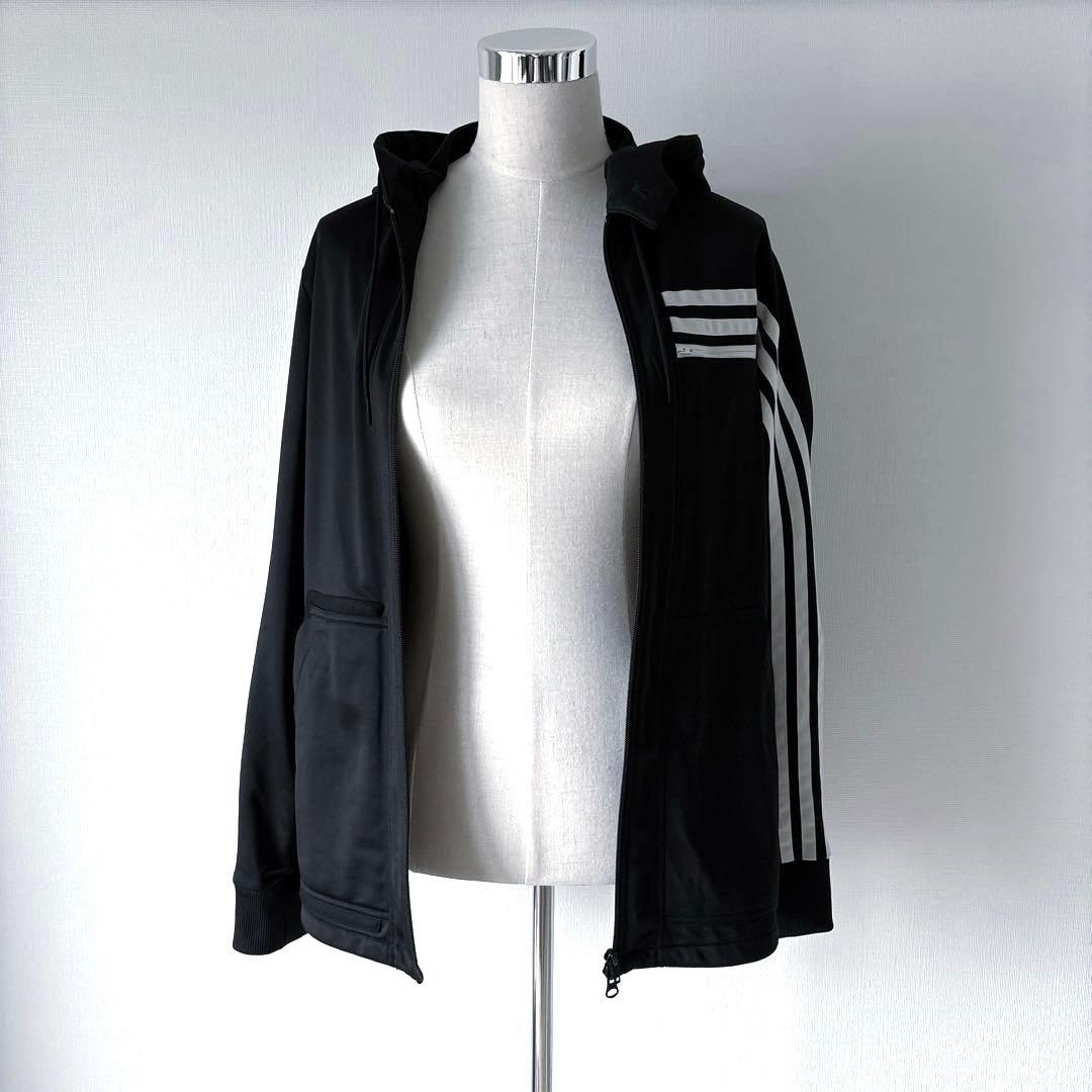 Y-3 / 片側3ストライプス フーデッドトラックトップ