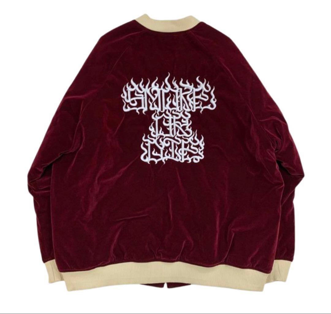 ヘイト　スカジャン　バーガンディ