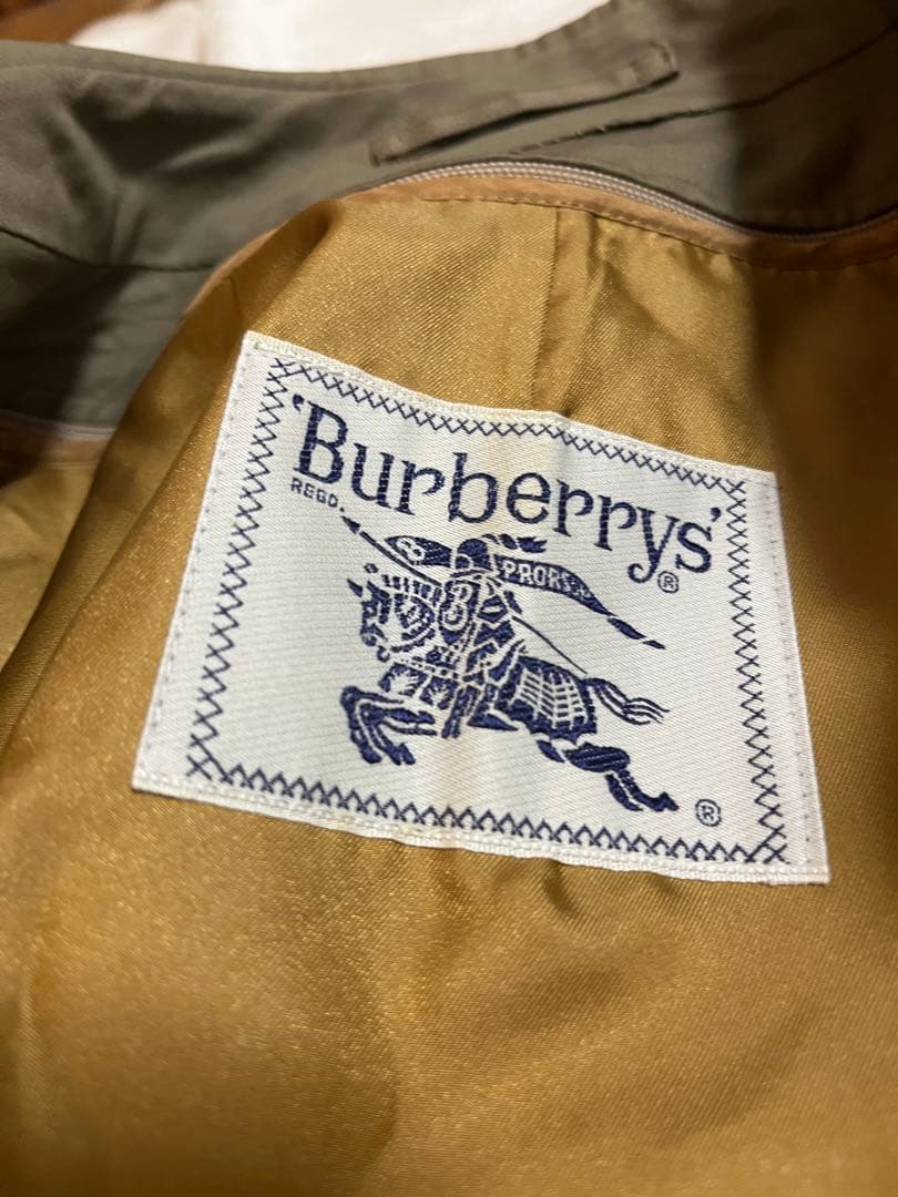 【希少】BURBERRYS バーバリーズ　ステンカラーコート　カーキ　90年代