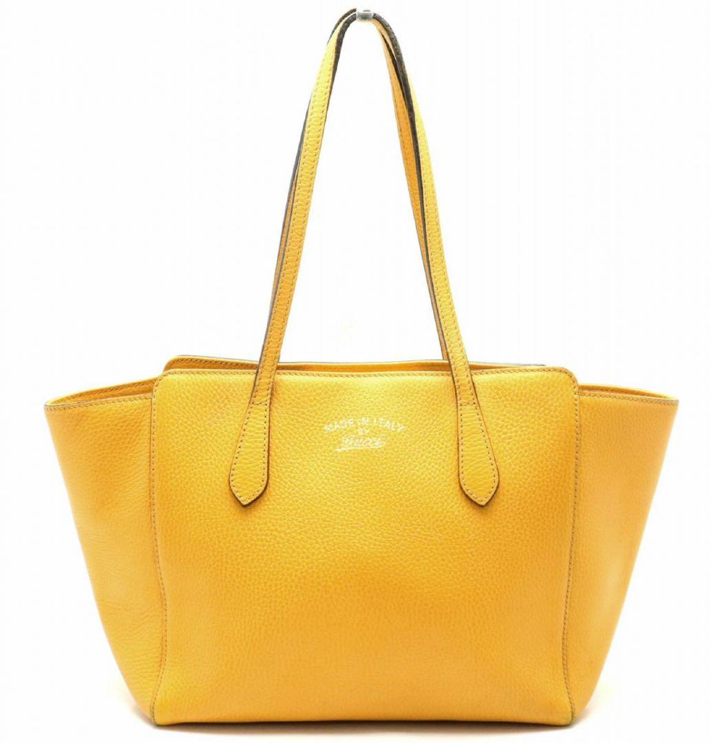 GUCCI グッチ スウィング ショルダーバッグ トートバッグ イエロー