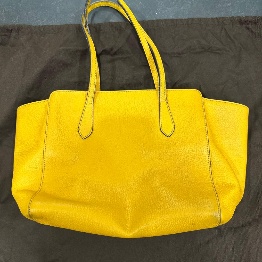 GUCCI グッチ スウィング ショルダーバッグ トートバッグ イエロー