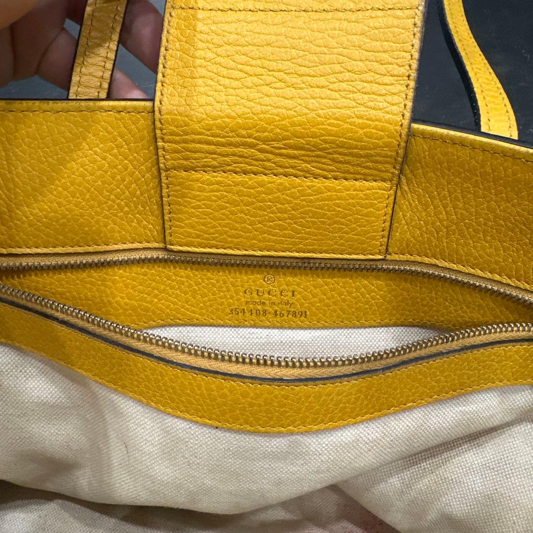 GUCCI グッチ スウィング ショルダーバッグ トートバッグ イエロー