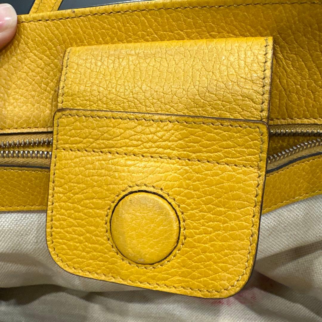 GUCCI グッチ スウィング ショルダーバッグ トートバッグ イエロー