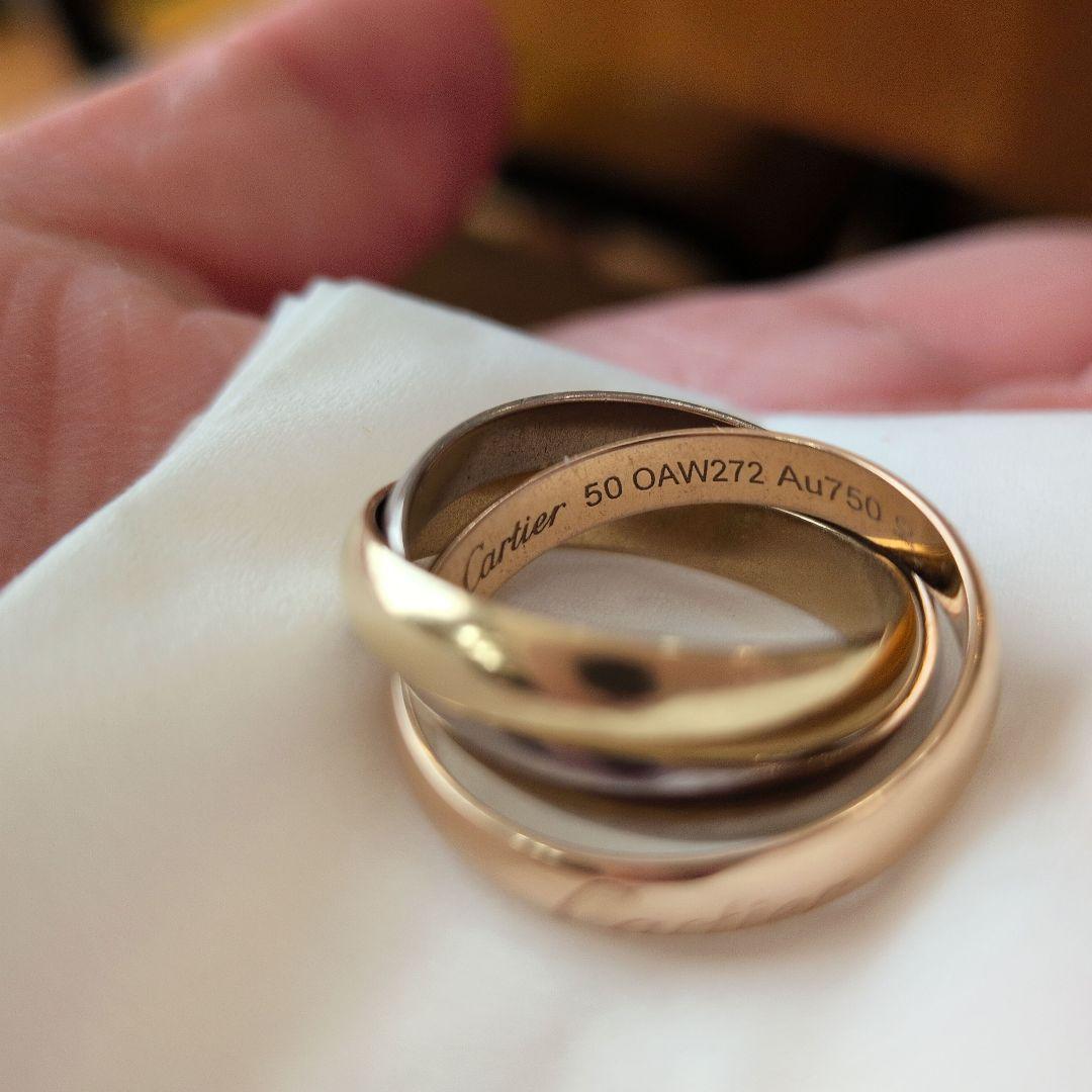 ま*め様 Cartier Au750 リング サイズ50 OAW272
