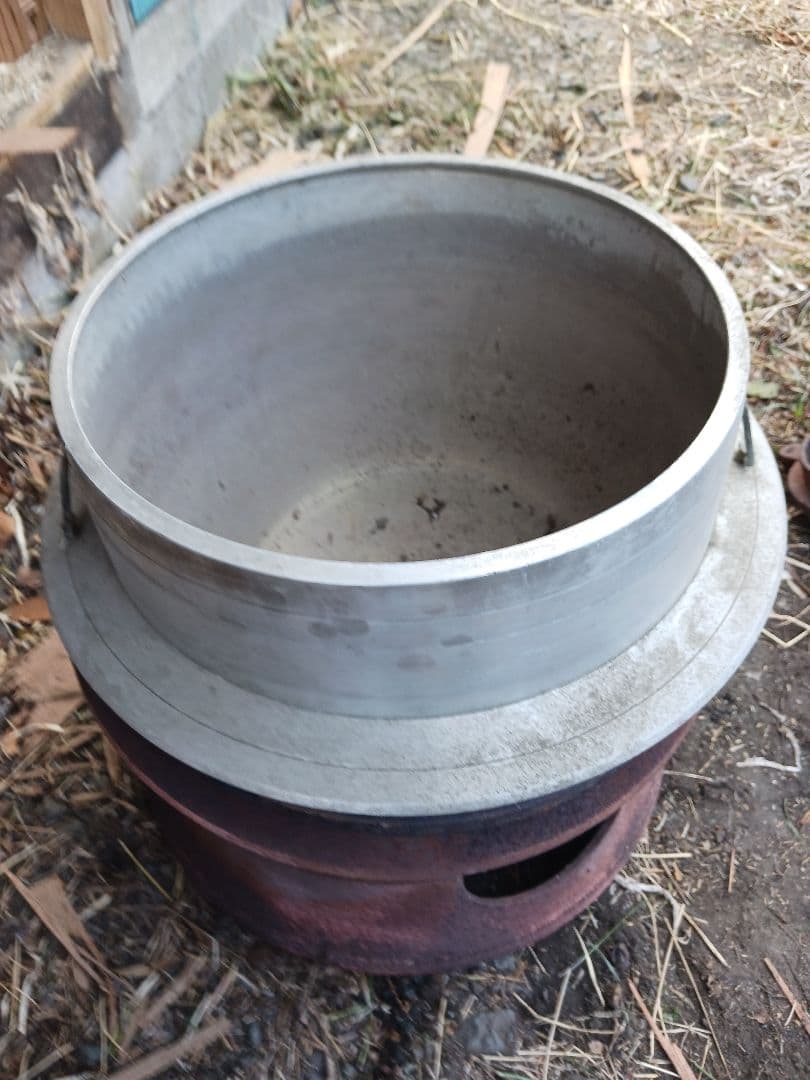 昭和レトロ羽釜(直径32) 釜戸あり