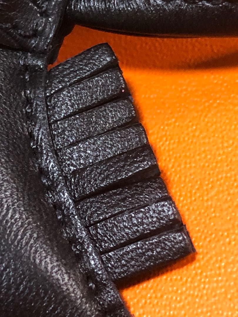 最終価格　エルメス　美品　ロデオPM ピーチスキン　クロコ　ブラック　Z刻印