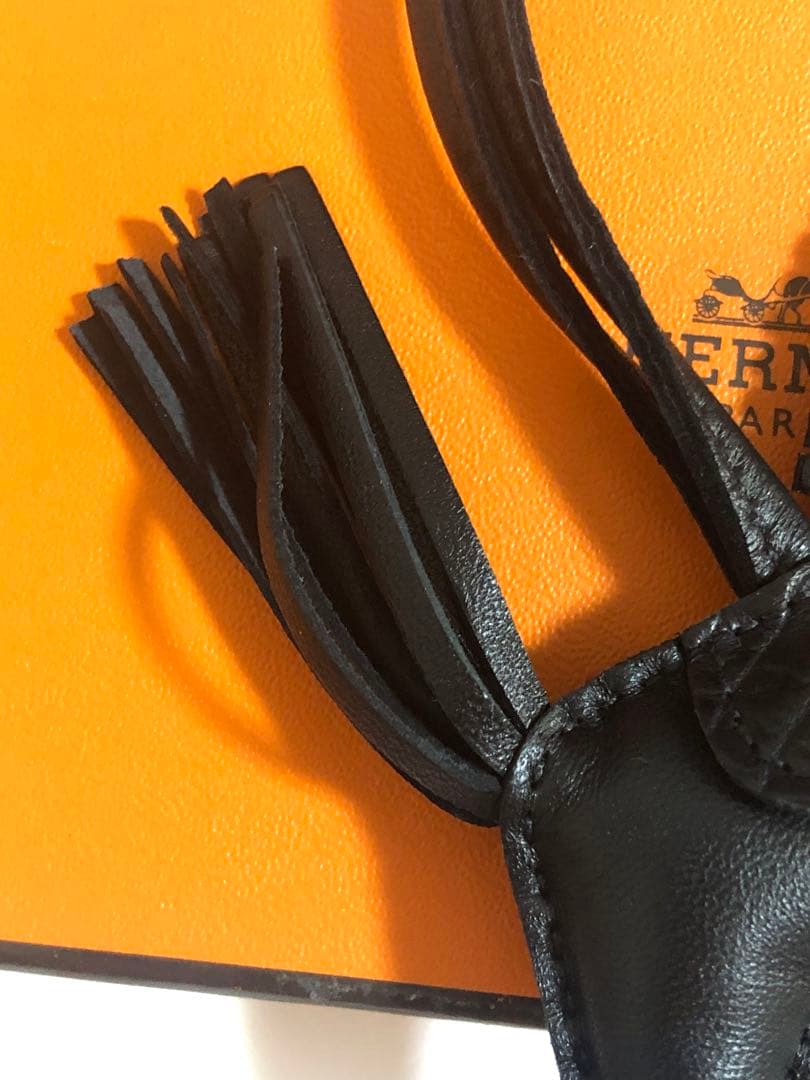 最終価格　エルメス　美品　ロデオPM ピーチスキン　クロコ　ブラック　Z刻印