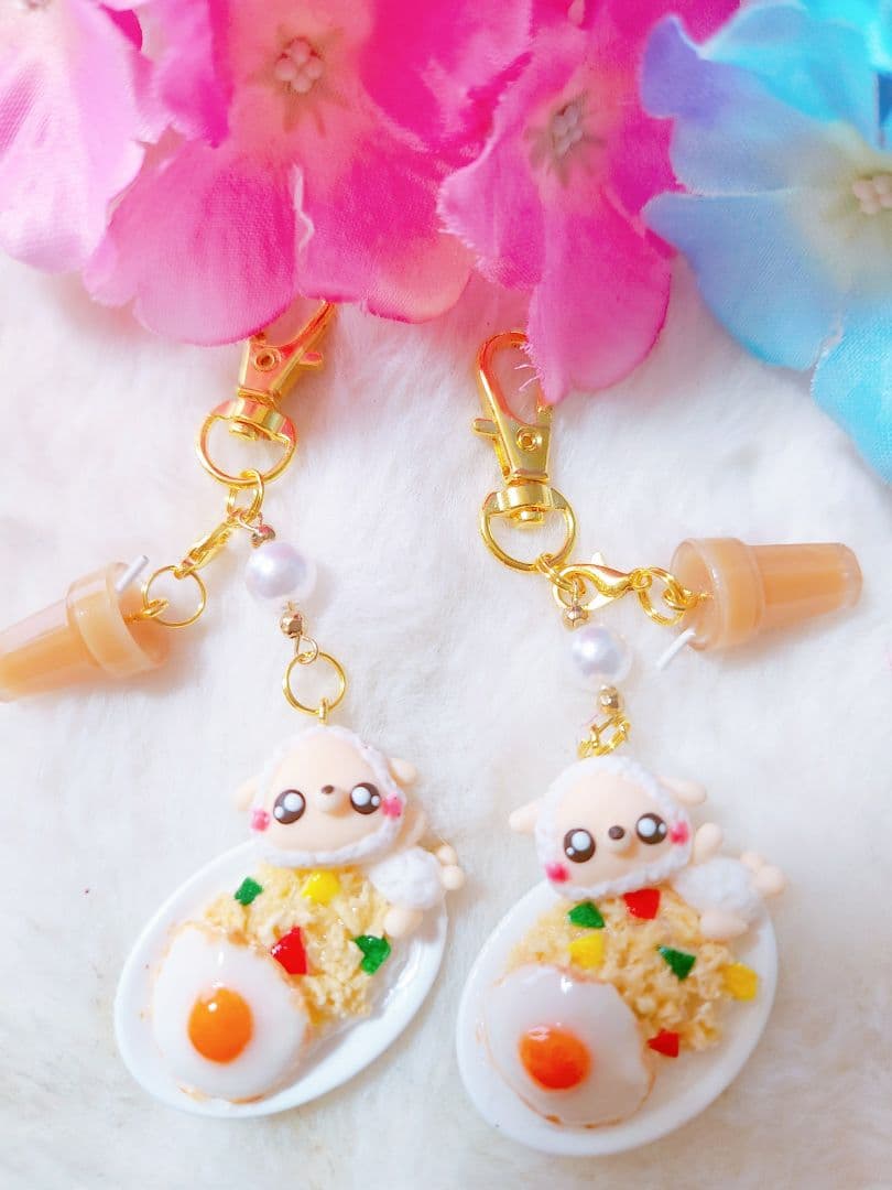 Summerソーダ　トラ　シャカシャカキーホルダー　フェイクスイーツ　チャーム