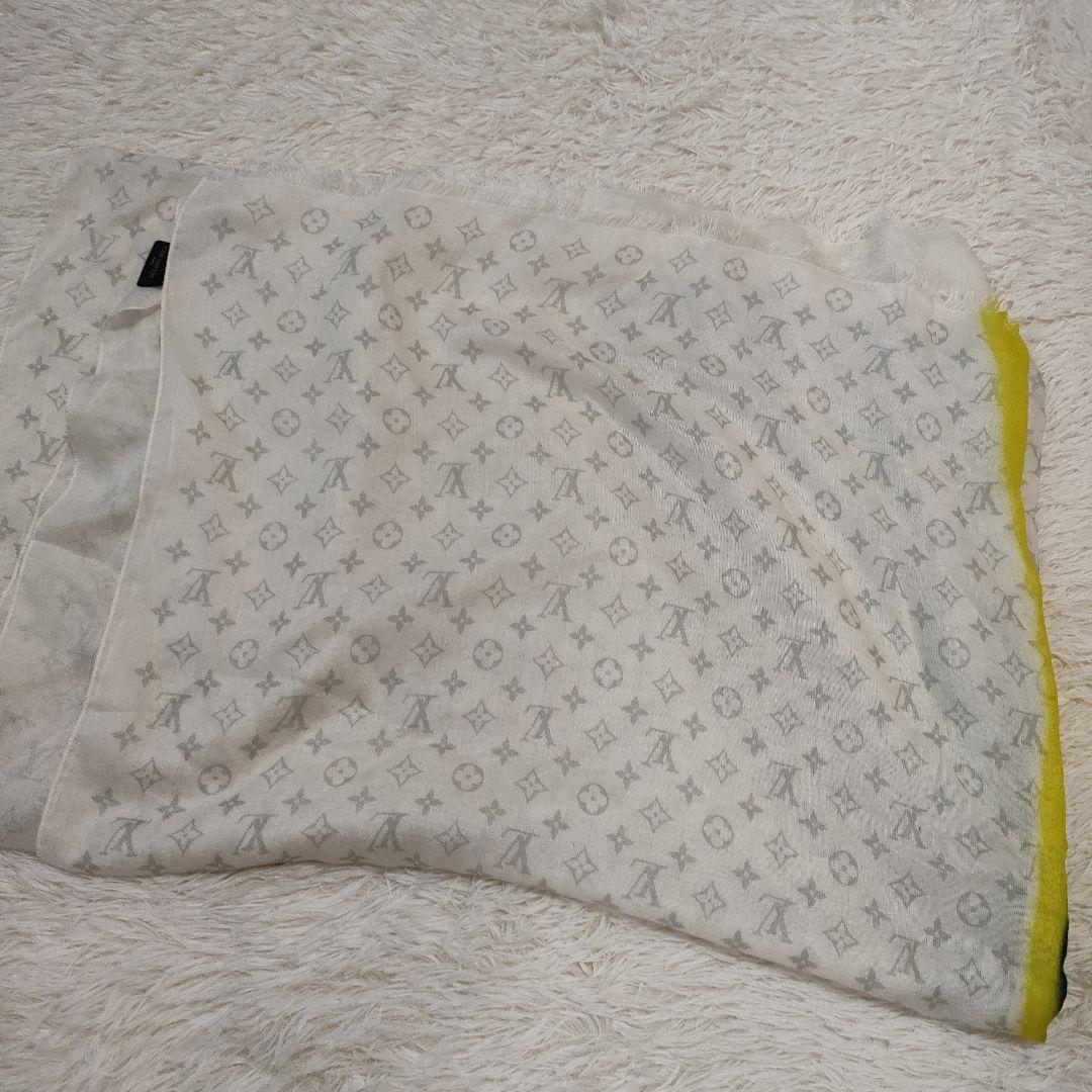 美品✨ルイヴィトン エトールモノグラム レインボー ストール カシミヤシルク