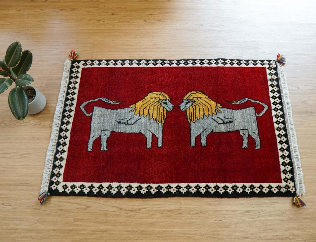 手織り ペルシャ絨毯　カシュカイ族 110x73cm