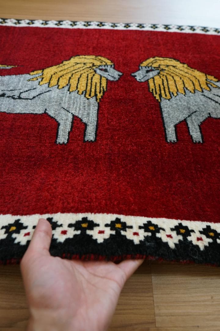 手織り ペルシャ絨毯　カシュカイ族 110x73cm