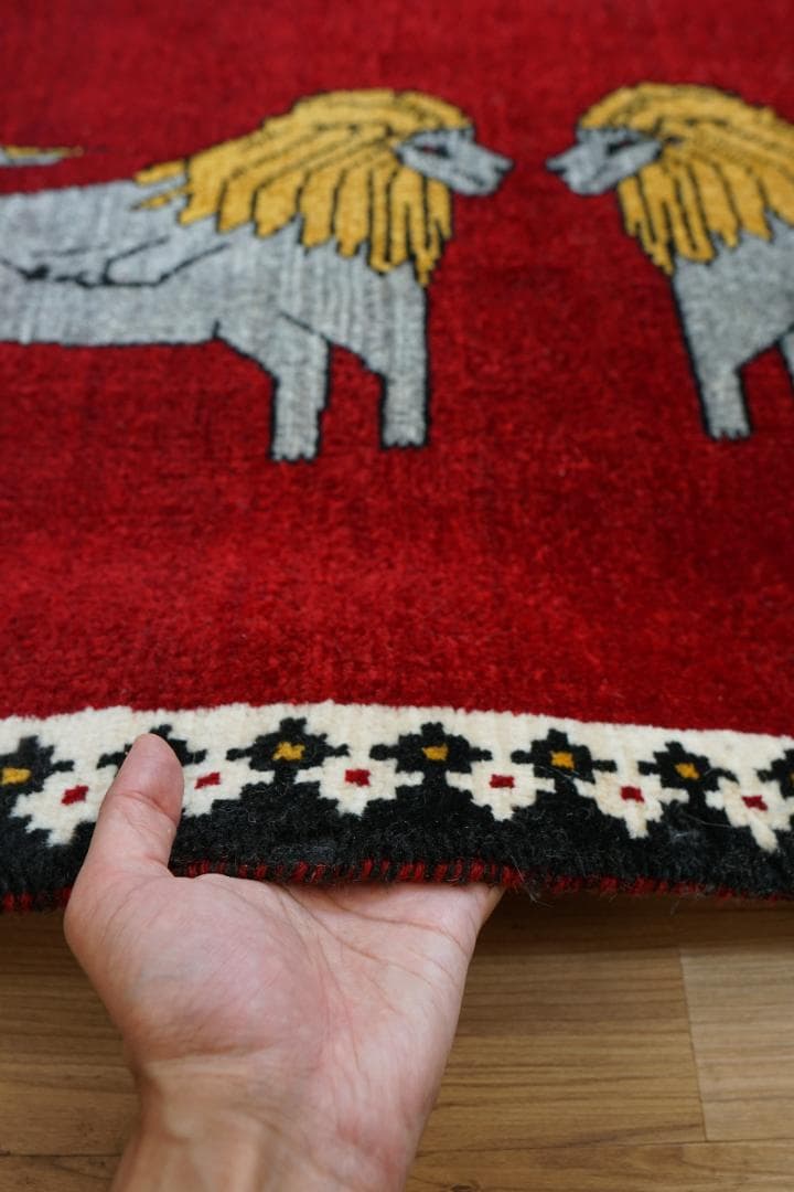 手織り ペルシャ絨毯　カシュカイ族 110x73cm