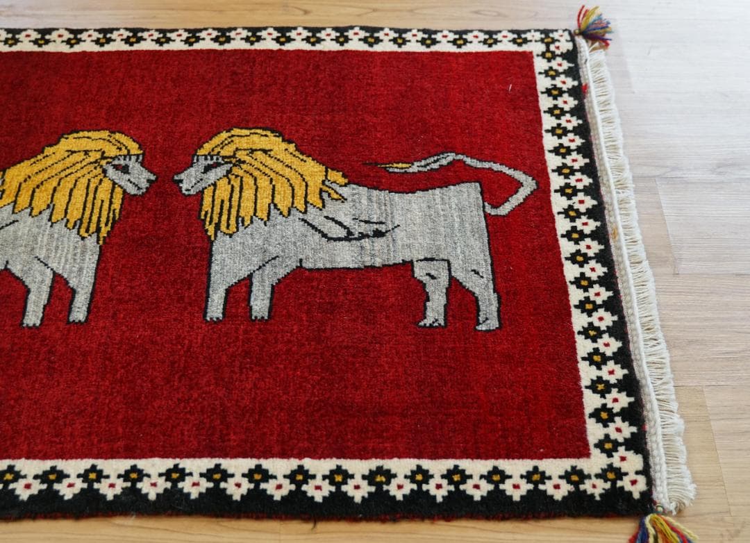 手織り ペルシャ絨毯　カシュカイ族 110x73cm