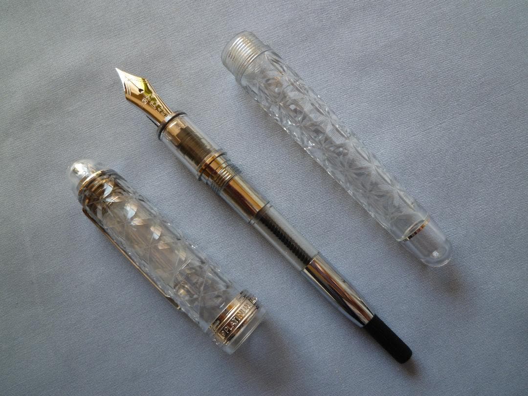 プラチナ万年筆 #3776 センチュリー 富士旬景 六花 極細字