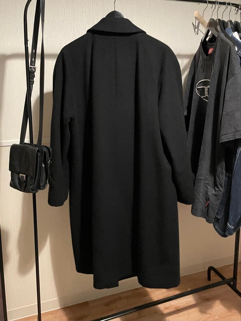キンロックアンダーソン カシミヤ100 ロングコート 黒
