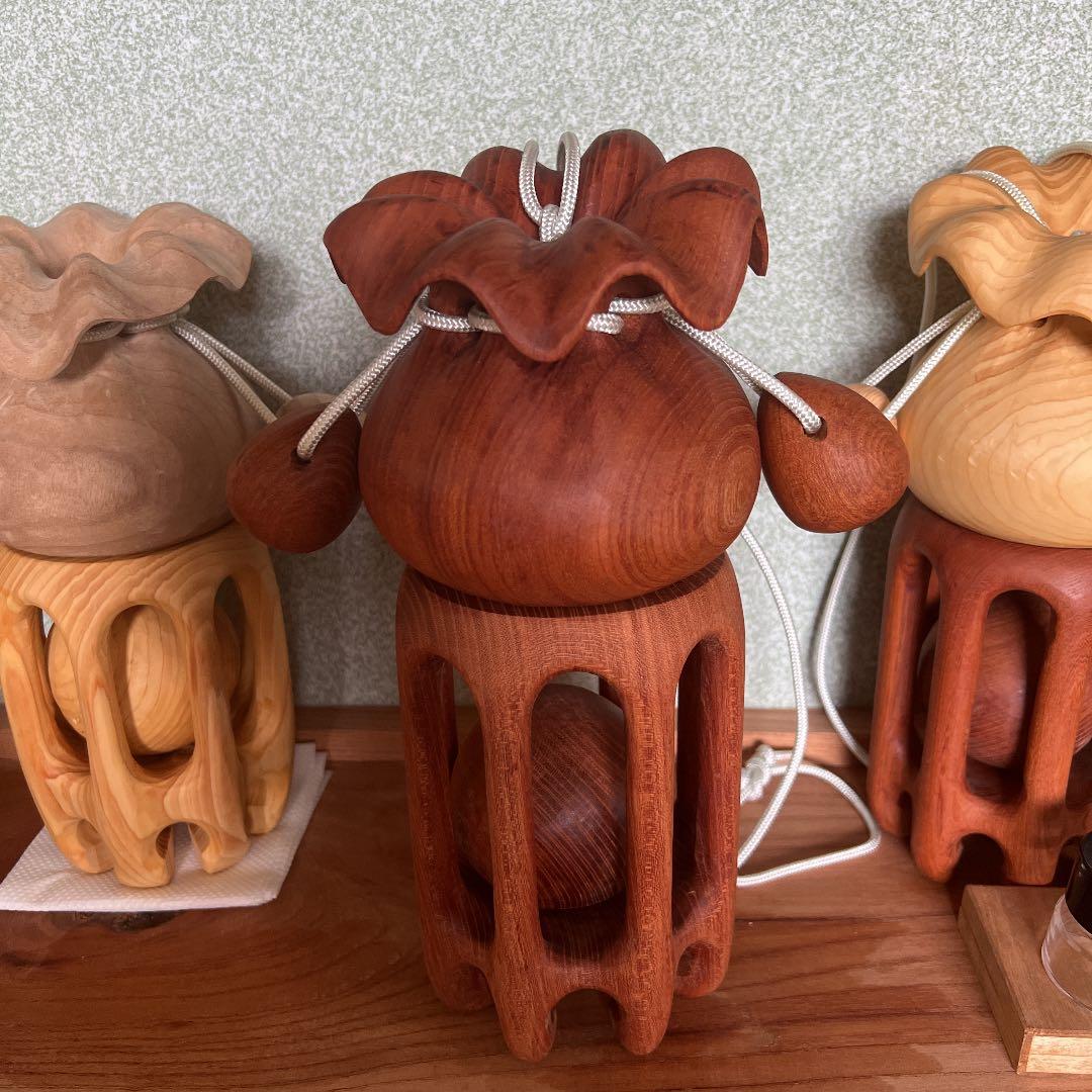 【一点物】袋の置物(土台付き)