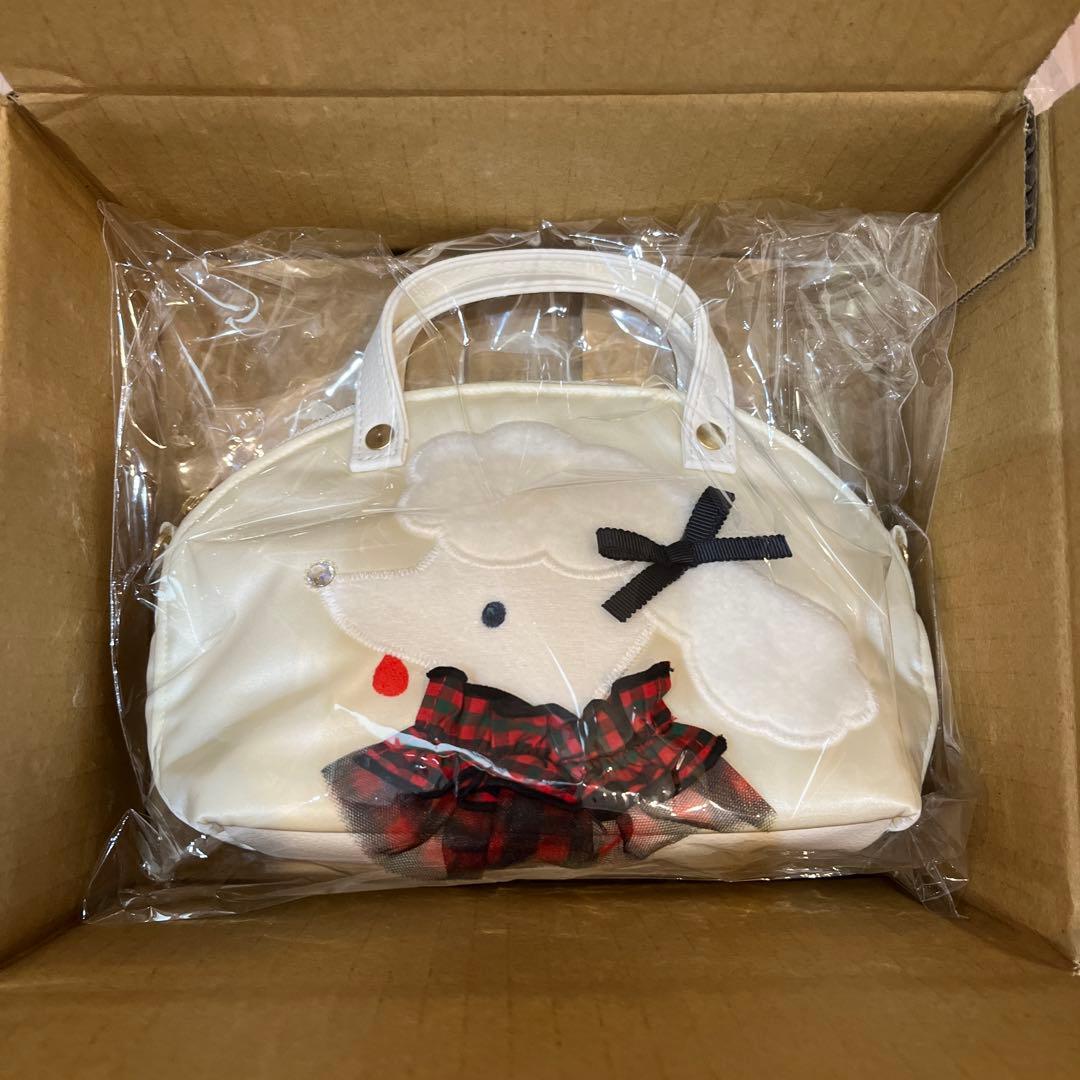 新品未開封 Bibiy × familiar ミニバッグ 赤系ファミリアチェック