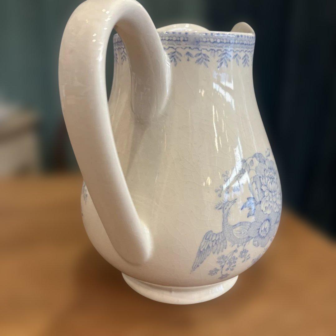 Burleigh バーレイ　ブルーアジアテックフェザンツ　ジャグ 水差し