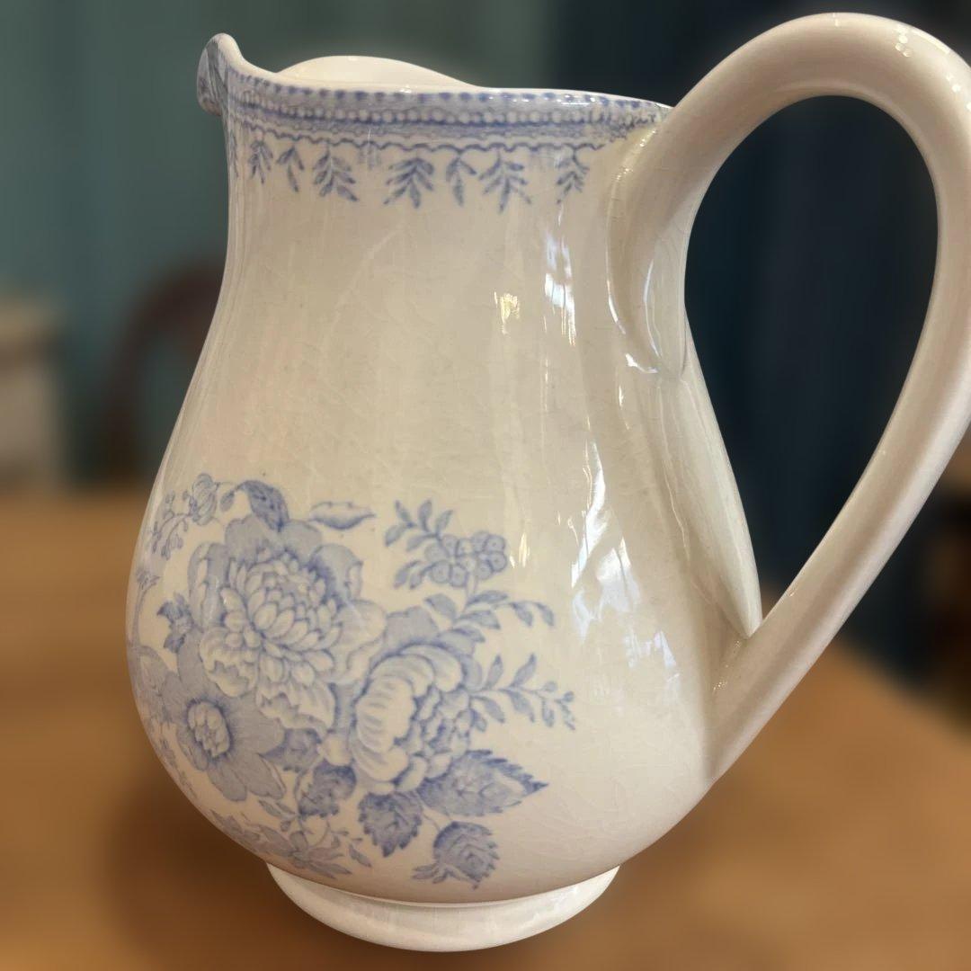 Burleigh バーレイ　ブルーアジアテックフェザンツ　ジャグ 水差し