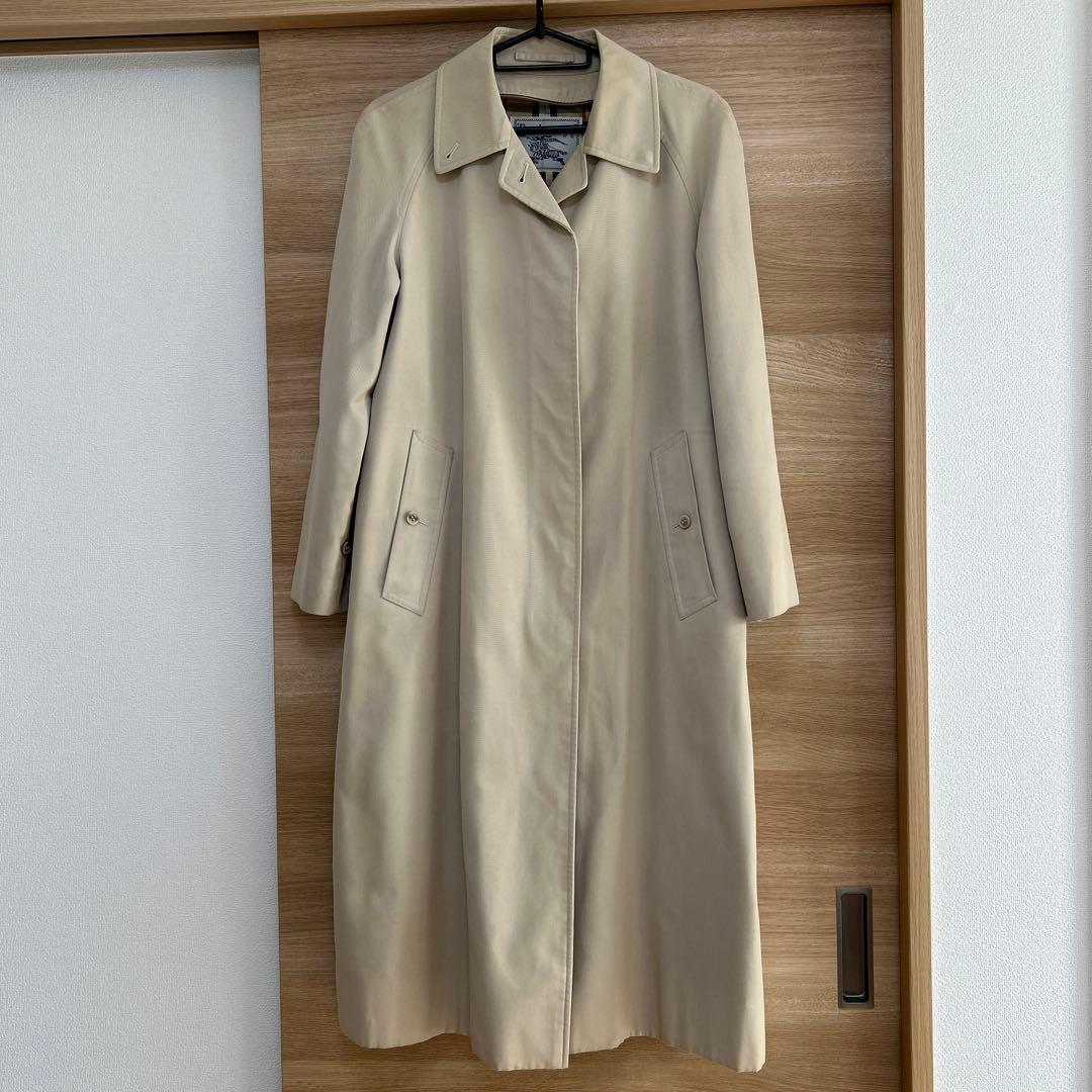 ビンテージ BURBERRY ライナー付き　ステンカラーコート　ベージュ