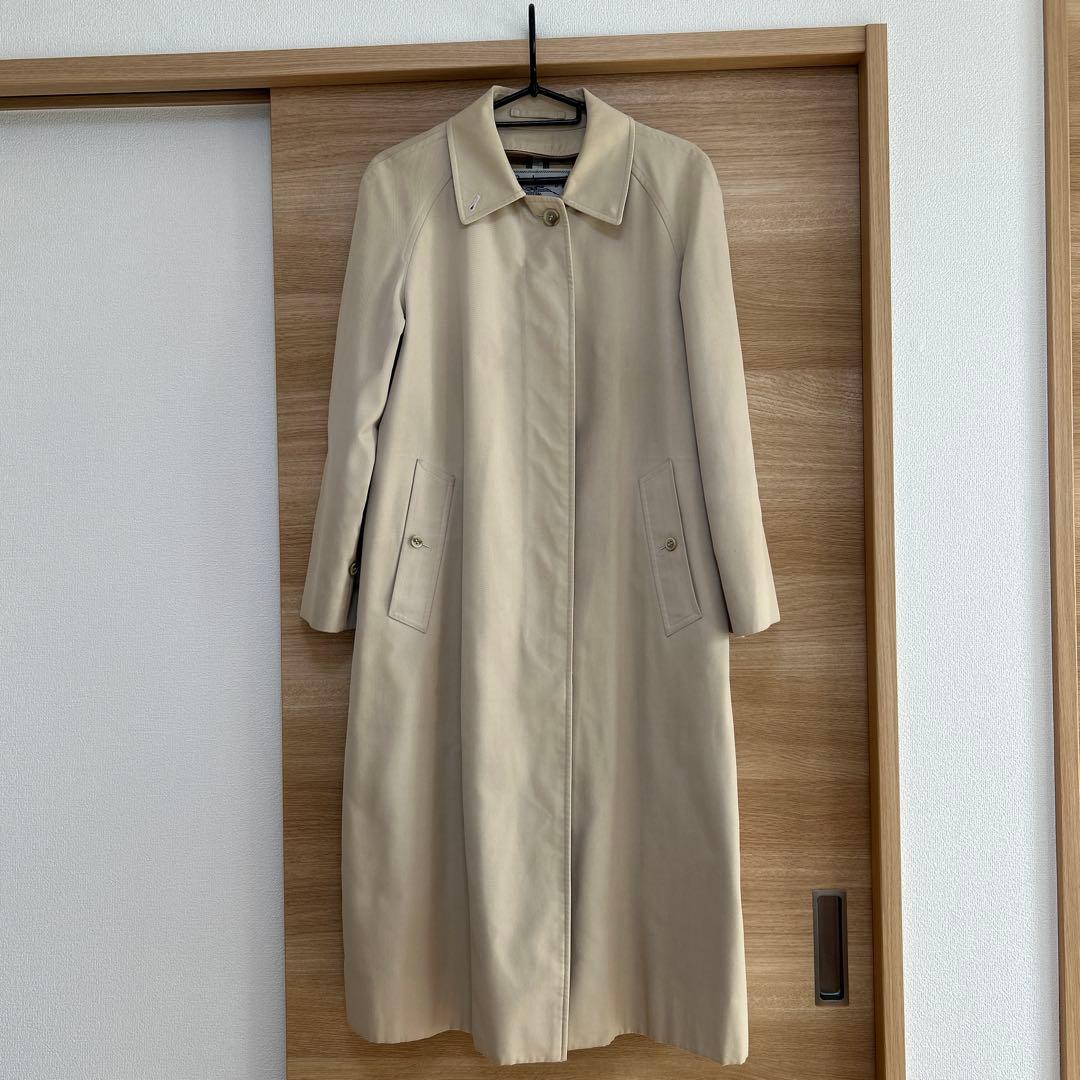 ビンテージ BURBERRY ライナー付き　ステンカラーコート　ベージュ