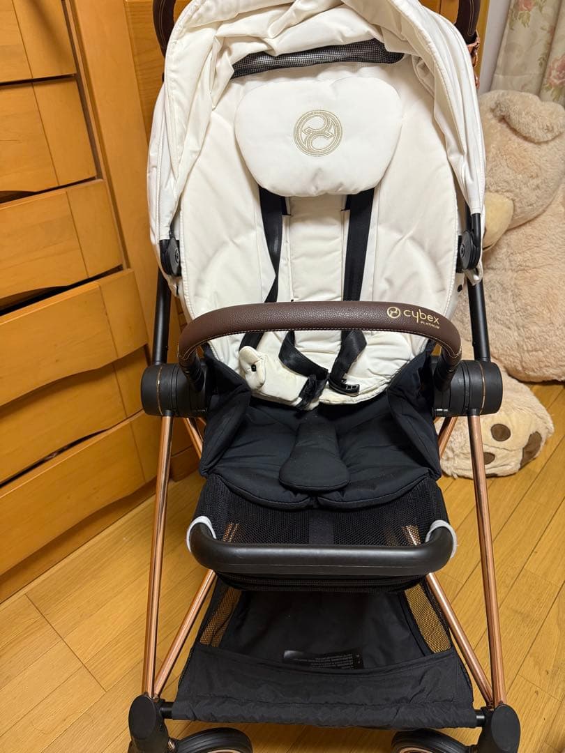 cybex ミオスベビーカー ホワイト/ブラック／ゴールド
