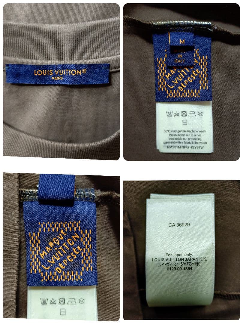 【最高級の逸品】ルイヴィトン☆センターロゴラインストーンTシャツXLサイズ相当