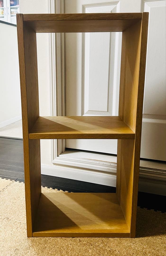 エコメルカリ便に変更 無印良品　スタッキングシェルフ 2段 オーク