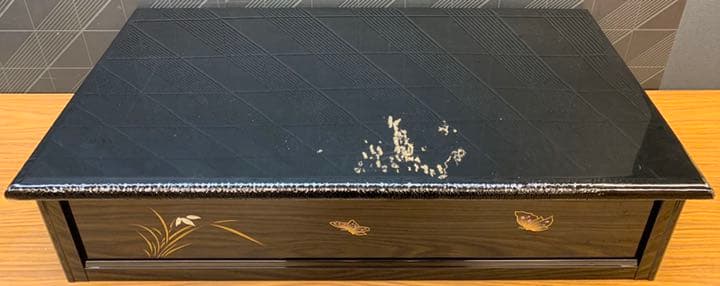 高床台 30号 蝶と蘭 T 飾り台 雛人形　台　毛氈付き