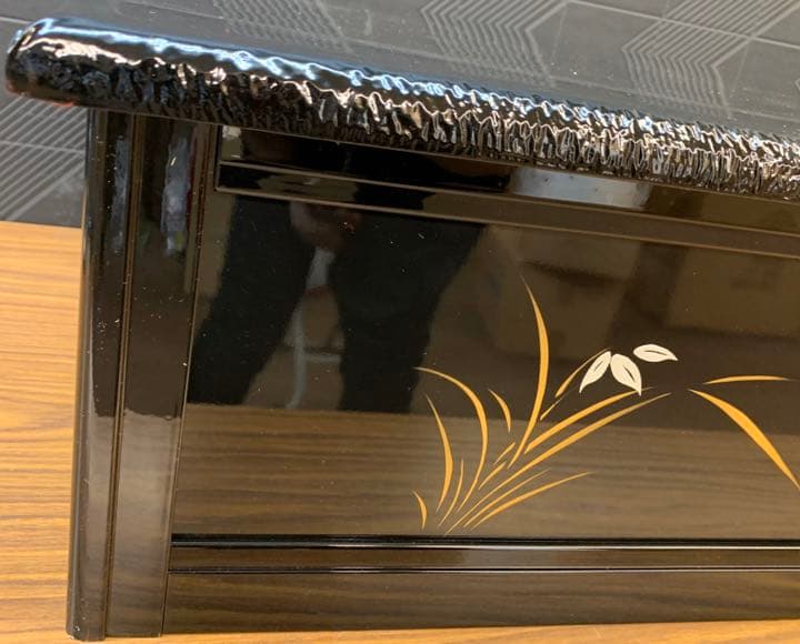 高床台 30号 蝶と蘭 T 飾り台 雛人形　台　毛氈付き