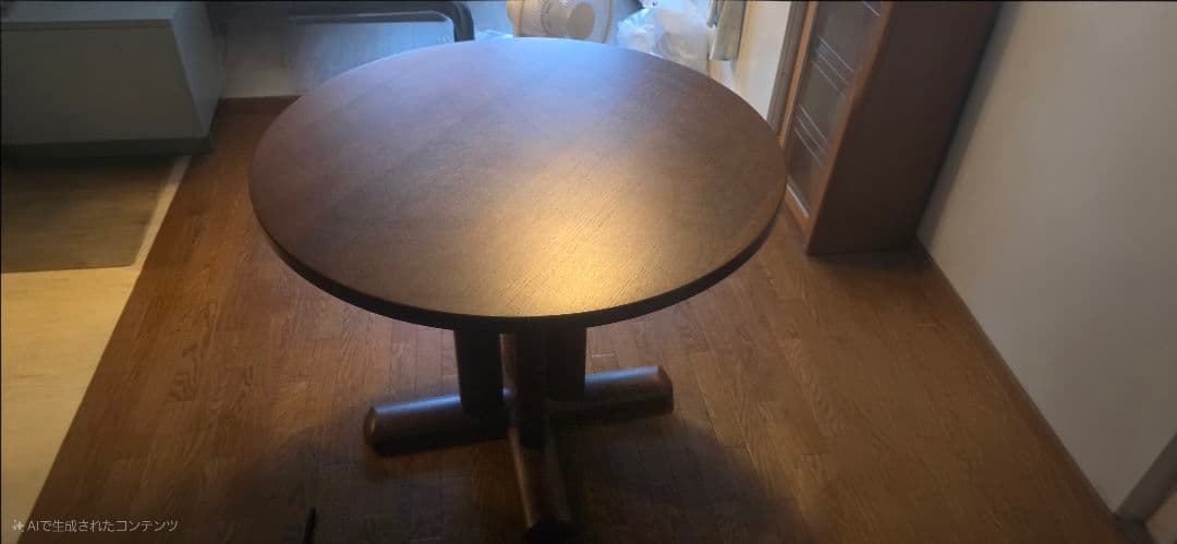 シラカワ　飛騨家具 円形ダイニングテーブル