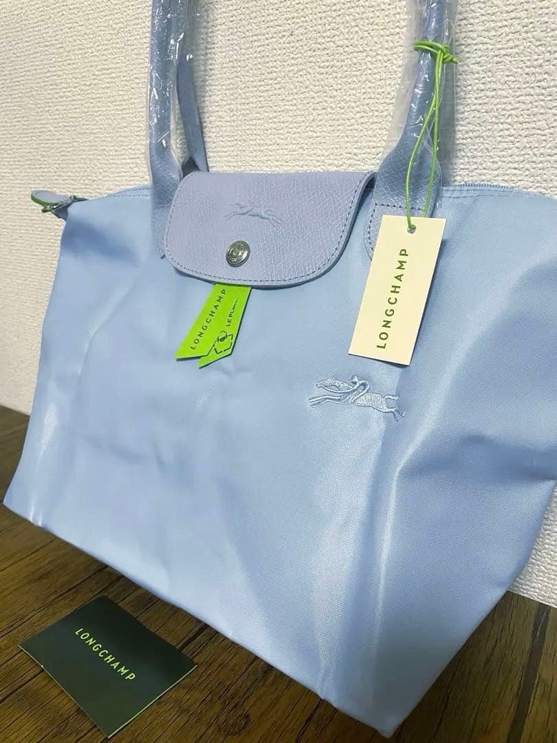 新品 LONGCHAMPロンシャン トートバッグ スカイブルーL