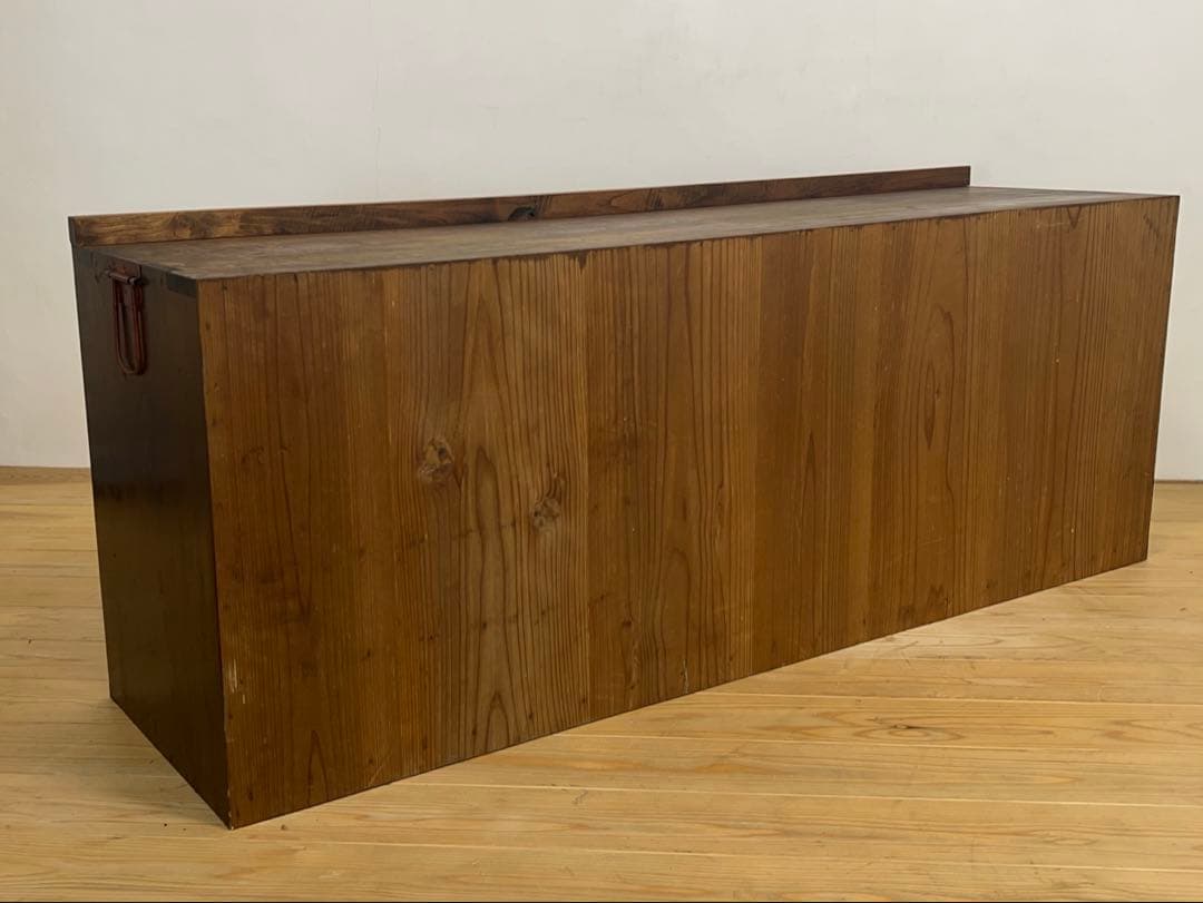 ローボード　棚　木製　M084　古道具　古家具　和家具　ビンテージ　アンティーク