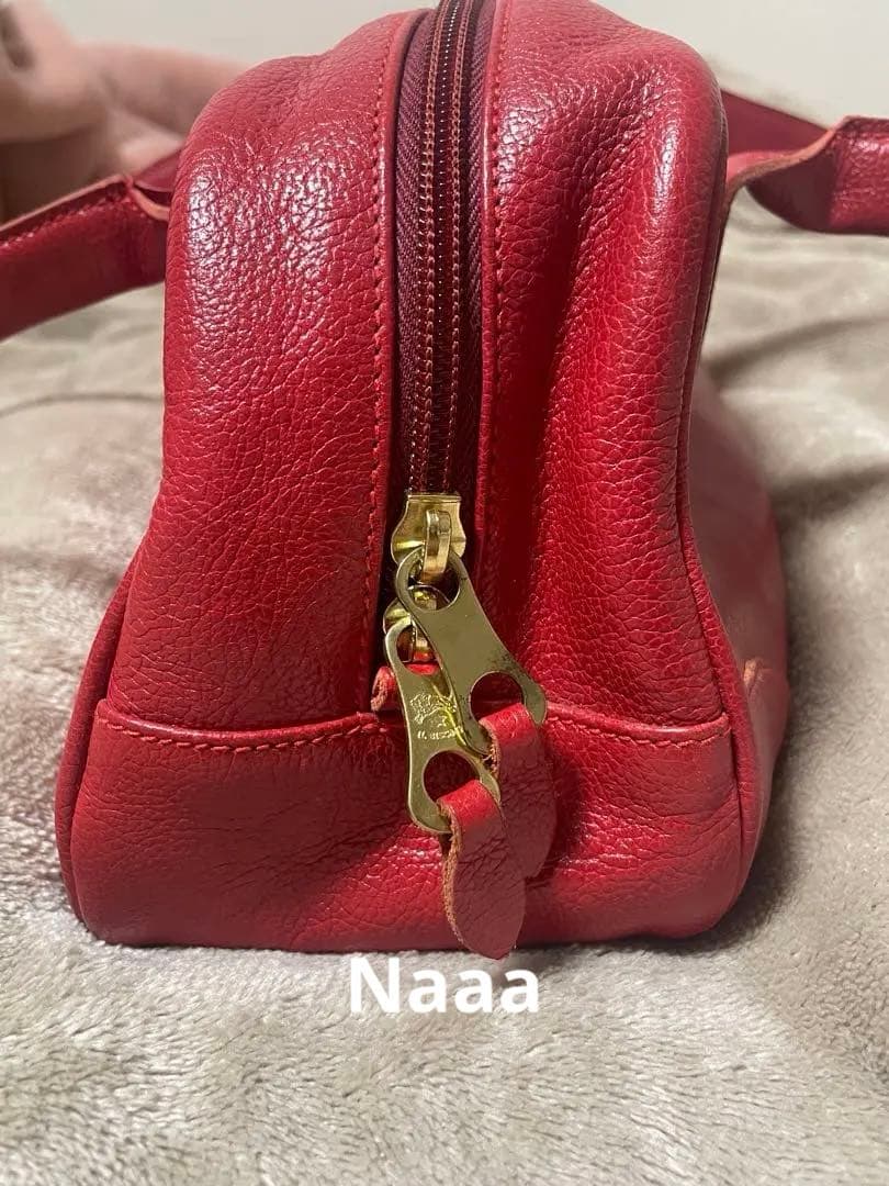 IL BISONTE ボストンバッグ 赤