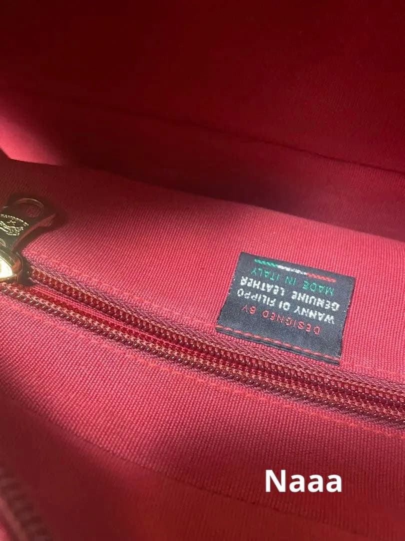 IL BISONTE ボストンバッグ 赤