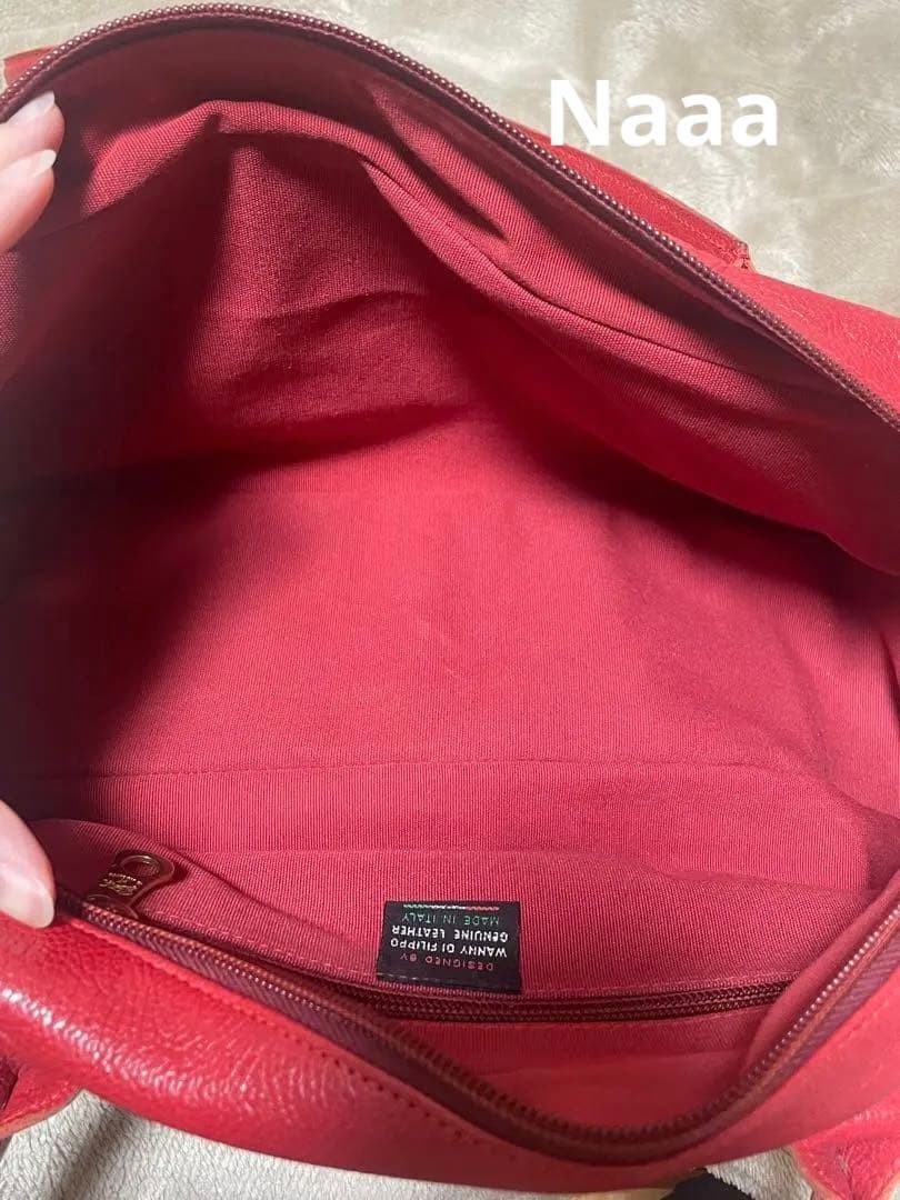 IL BISONTE ボストンバッグ 赤