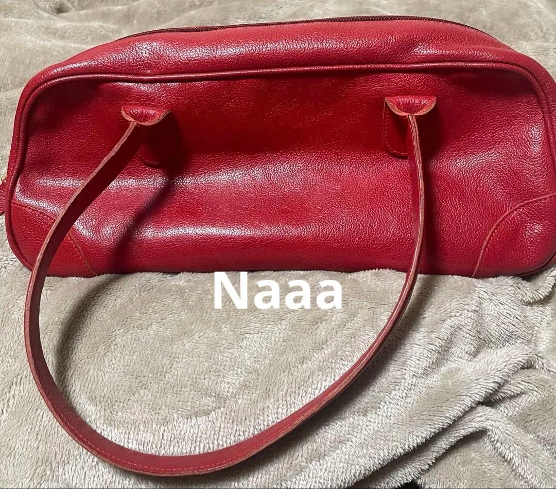 IL BISONTE ボストンバッグ 赤