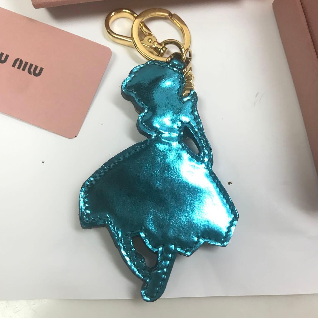 ミュウミュウ　バレリーナ　ビジューキーリング