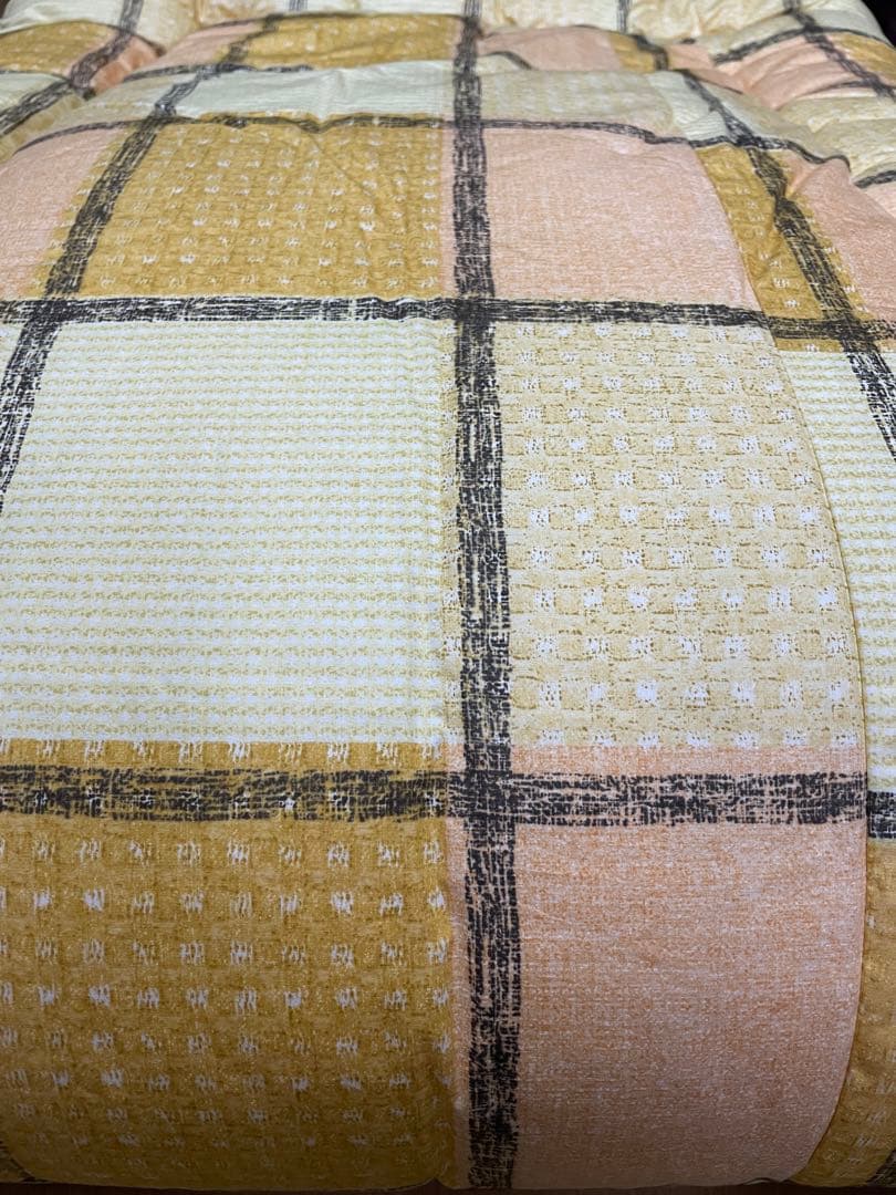 チェック柄掛け布団 シングル［美品］［即購入OK］［送料無料］