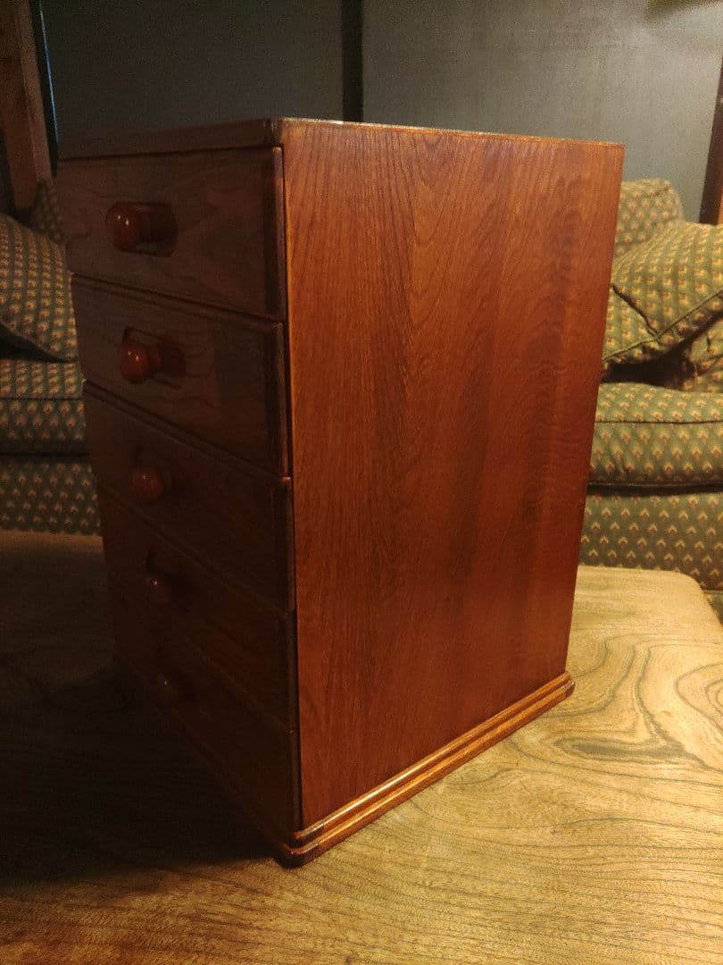 美品　無垢　チェスト　シェルフ　小箪笥　　　 工芸　民芸　天然　木製　古道具