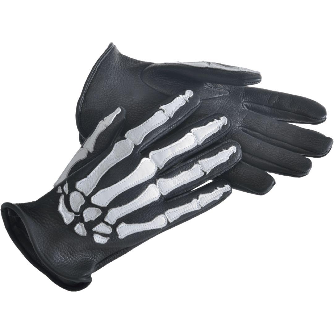 新品未使用　VANSON ROPX SKELTON LEATHER GLOVE