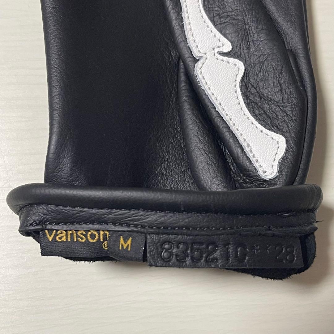 新品未使用　VANSON ROPX SKELTON LEATHER GLOVE