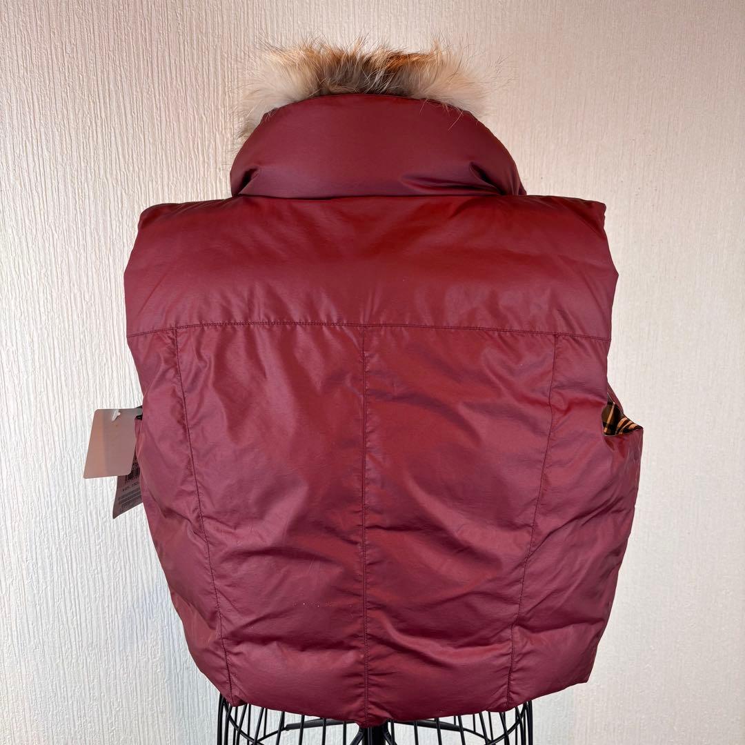 ★BURBERRY BLUＥLABEL★M★ファーダウンベスト★新品43000円