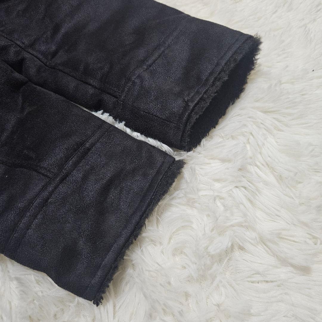 【極美品】Norton　フェイクムートンジャケット　ボア　バイカー　刺繍